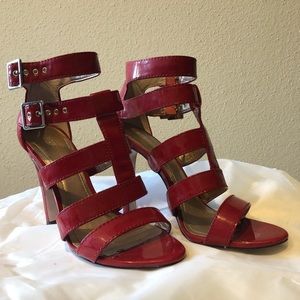 Size 10 Red heel sandals